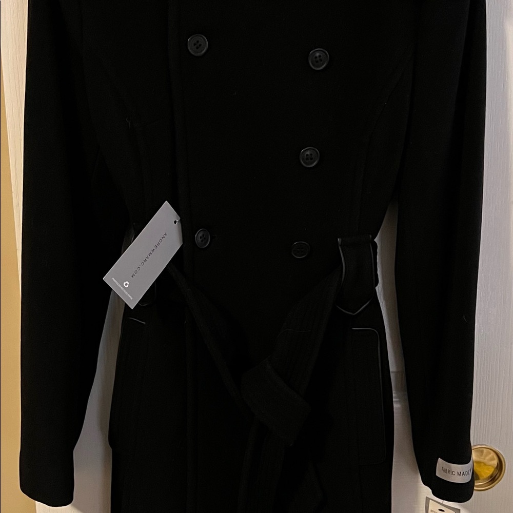 Wool and Real Fur Collar Coat